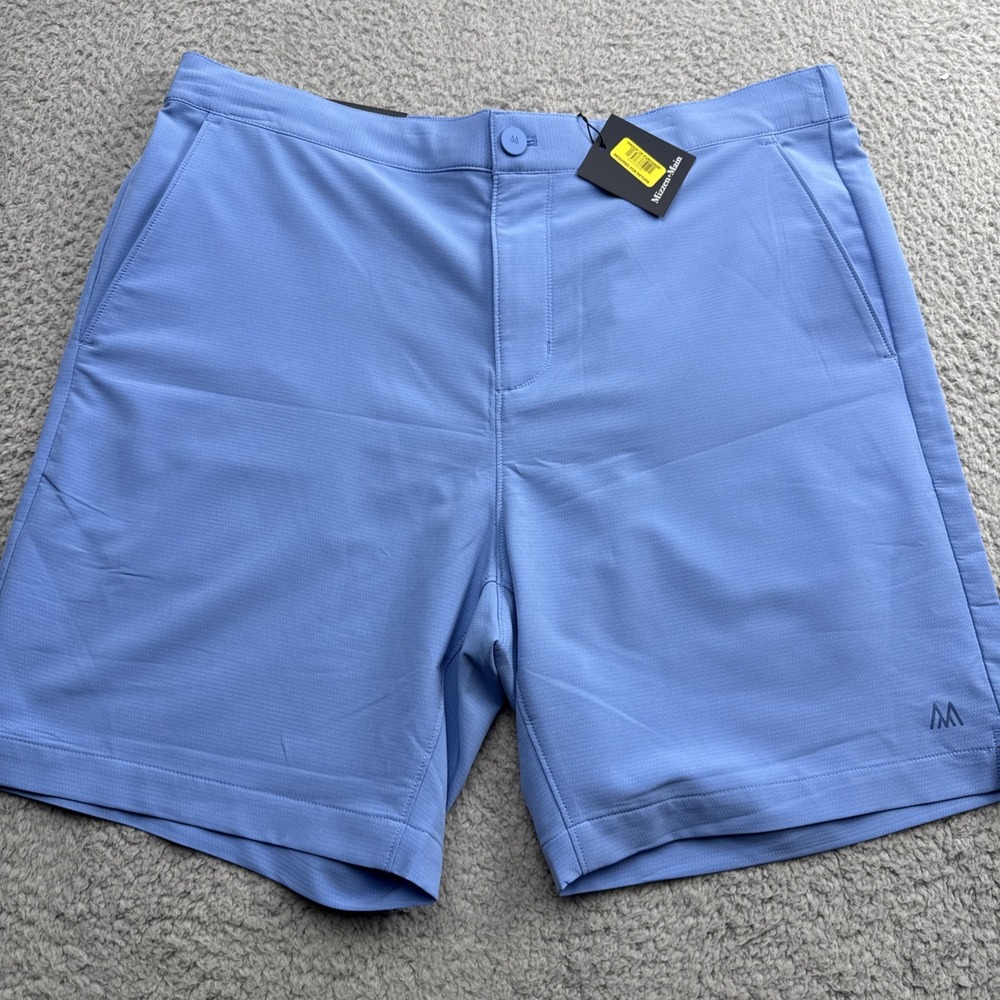 Mizzen+Main Deck Short Mens XL Blue Solid Stretch Performance BSH15-PRV